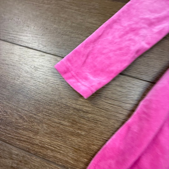 Hanna Andersson Girls Long Sleeve Pink Velour Twirl Dress Holiday Size 12 - Picture 3 of 14